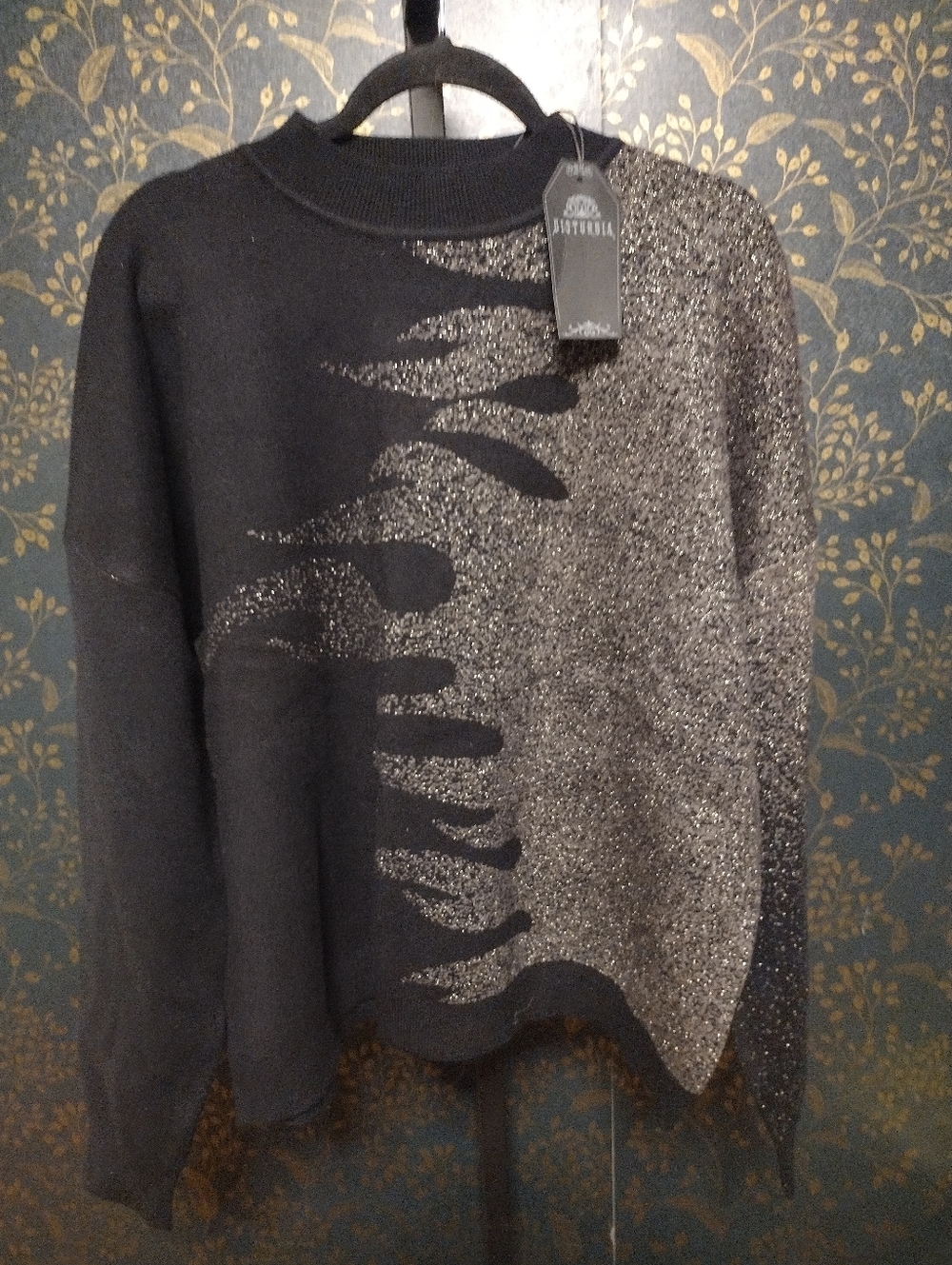 NEW disturbia Kenna flame lurex knit jumper Sweater - Picture 2 of 7